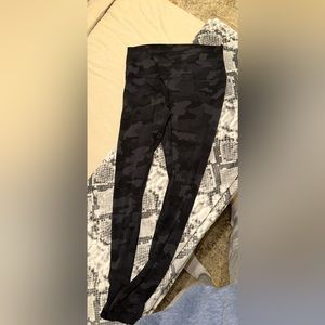 Size 12 camo lululemon leggings. Just too big on me.